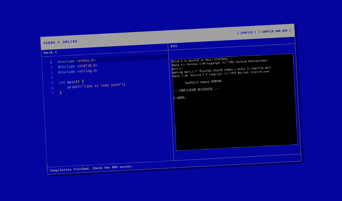 Turbo C Online